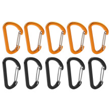 10 Pcs Quick Hang Heavy Duty Carabiner Outdoor Hooks Links Carabiners Aluminum Alloy