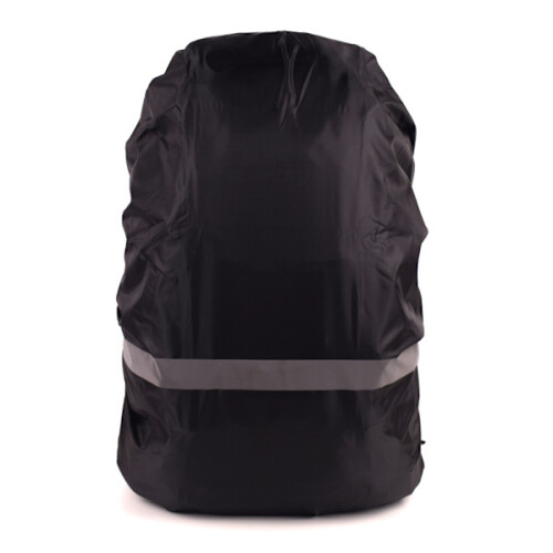 Rain cover for backpack with reflective strip Black M 2