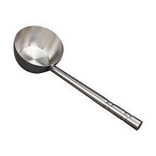 Metal Long Handle Water Spoon: Stainless Steel Ladle Spoon Water Dipper Water Scoop Kitchen Soup Ladle 14cm