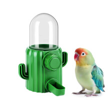 Automatic Bird Water Dispenser with AutoRefill NoSpill Cactus Design for Parakeet Cockatiel Budgie