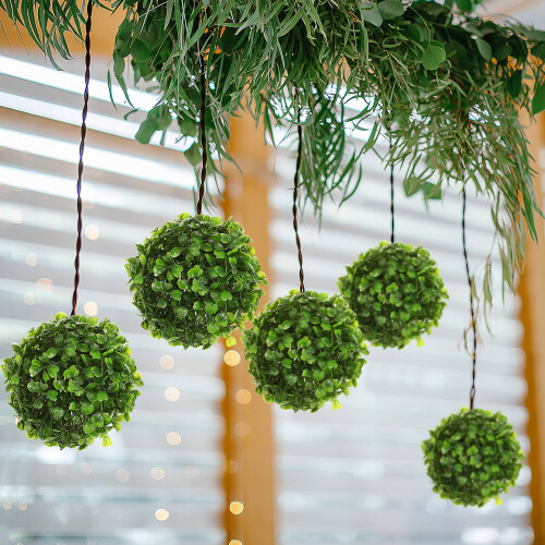 6pcs Artificial Boxwood Topiary Balls for Home Decor 1