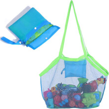 Foldable Beach Toy Storage Bag, Mesh Storage Bag for Baby and Kids Y