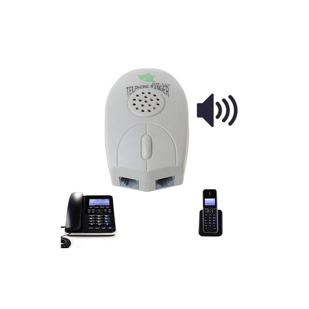 Compatible Amplifier Landline Phone Doorbell Extra Loud Telephone Ringer