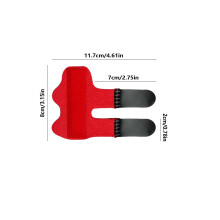 siubich Trigger Finger Splint Brace for Knuckle Immobilization, Pain Relief & Arthritis Support, Fits Index, Middle, Ring (Red)