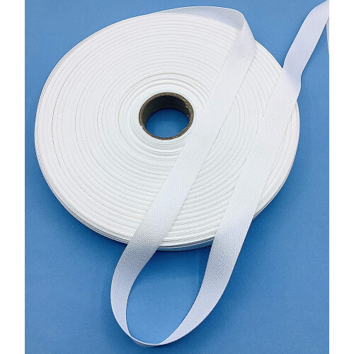 2pcs White 3/4" 100% Polyester Twill Tape (18 Yards)