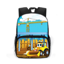 Cartoon Fire Truck Car Excavator Tractor Backpack Preschool School Bag-FD11- style 3