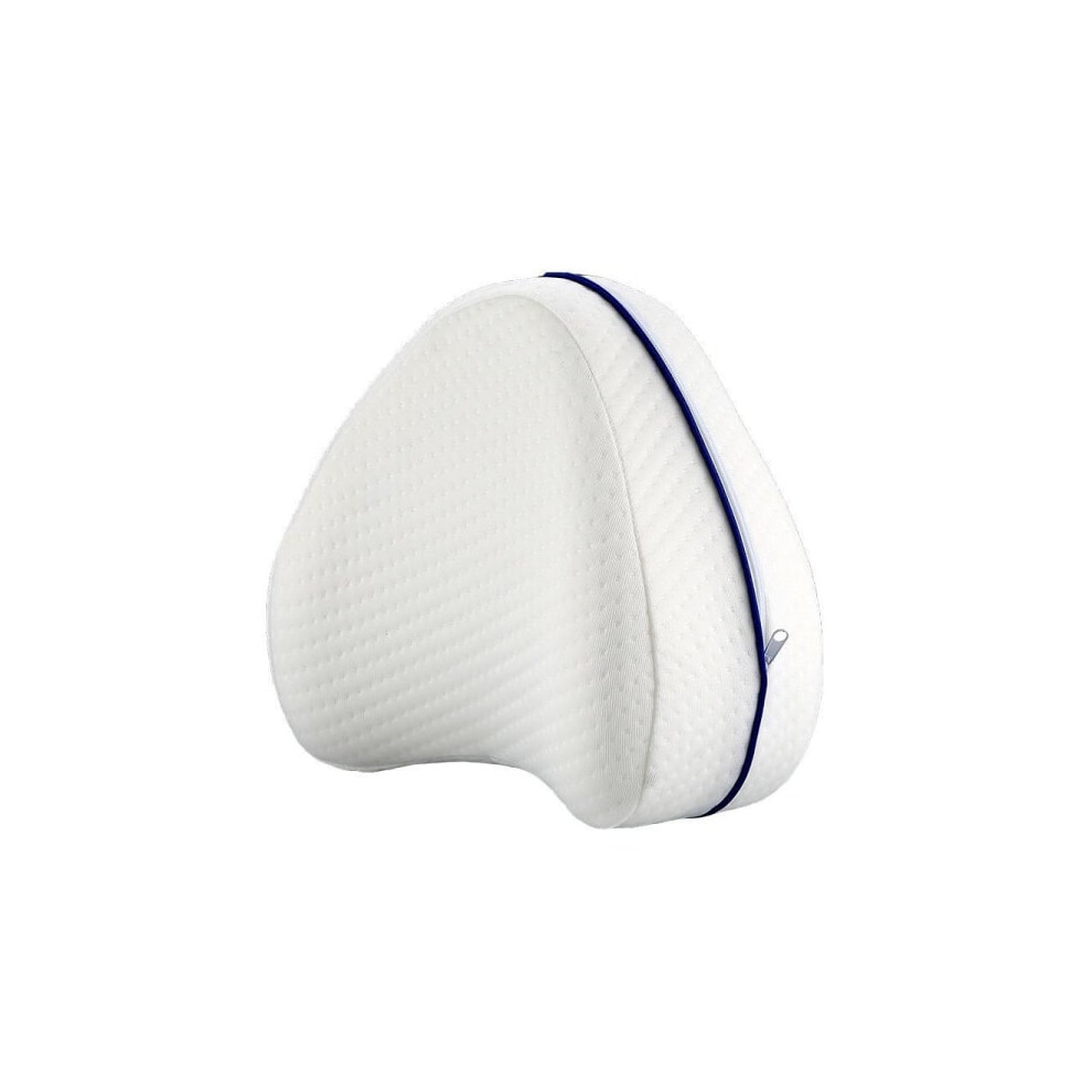 Orthopedic Ergonomic Leg Pillow In Memory Foam Knee Pillow White