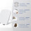 Square Soft Close Toilet Seat White with Quick Release Hinges, Adjustable  Fixing 36x45cm 4