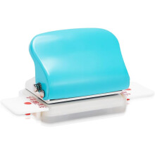 1 Pc Portable 6 Holes Puncher, Dark Turquoise Mini Multipurpose Binding Machine Loose Leaf Paper Puncher for A4 A5 B5 Home Office Class