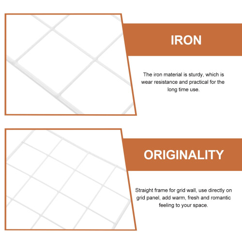 3 Count Theoffice Collage Picture Frames Wire Iron Hanging Net White 1