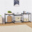 3-Tier Stackable Wire Shelving Unit Storage Rack, Expandable & Adjustable Kitchen Storage Cabinet Shelf Organizer, Black 7