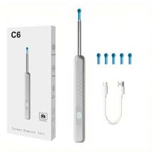 Wireless Wifi Ear Cleaner Intelligent Ear Pick With Camera Visual Ear Scoop Baby Ear Cleaner Q0h2 C6-white One size