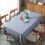 HGYCPP Rustic Vintage Flounces Ruffle Trim Tablecloth Washable Cotton Linen Table Cover 7