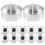 Eease Aluminum Tea Light Cups with Wick for Candle Making 7