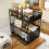 Adjustable Kitchen Storage Rack Foldable Multipurpose Organizer Shelf for Countertop and Utensils 4
