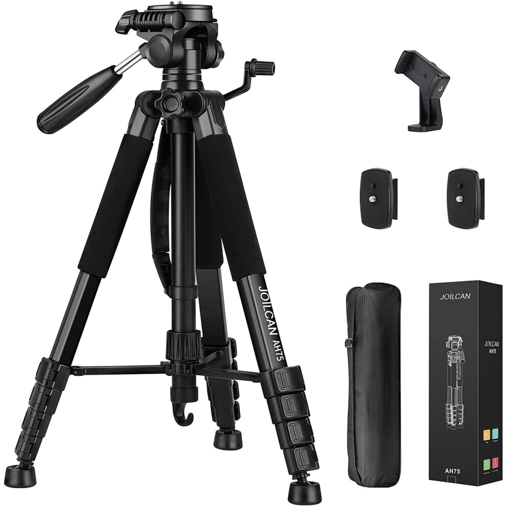 Tripod Camera Tripods, 74" Tripod For Camera Cell Phone Video Photography, Heavy Duty Tall Camera Stand Tripod, 9181073084829