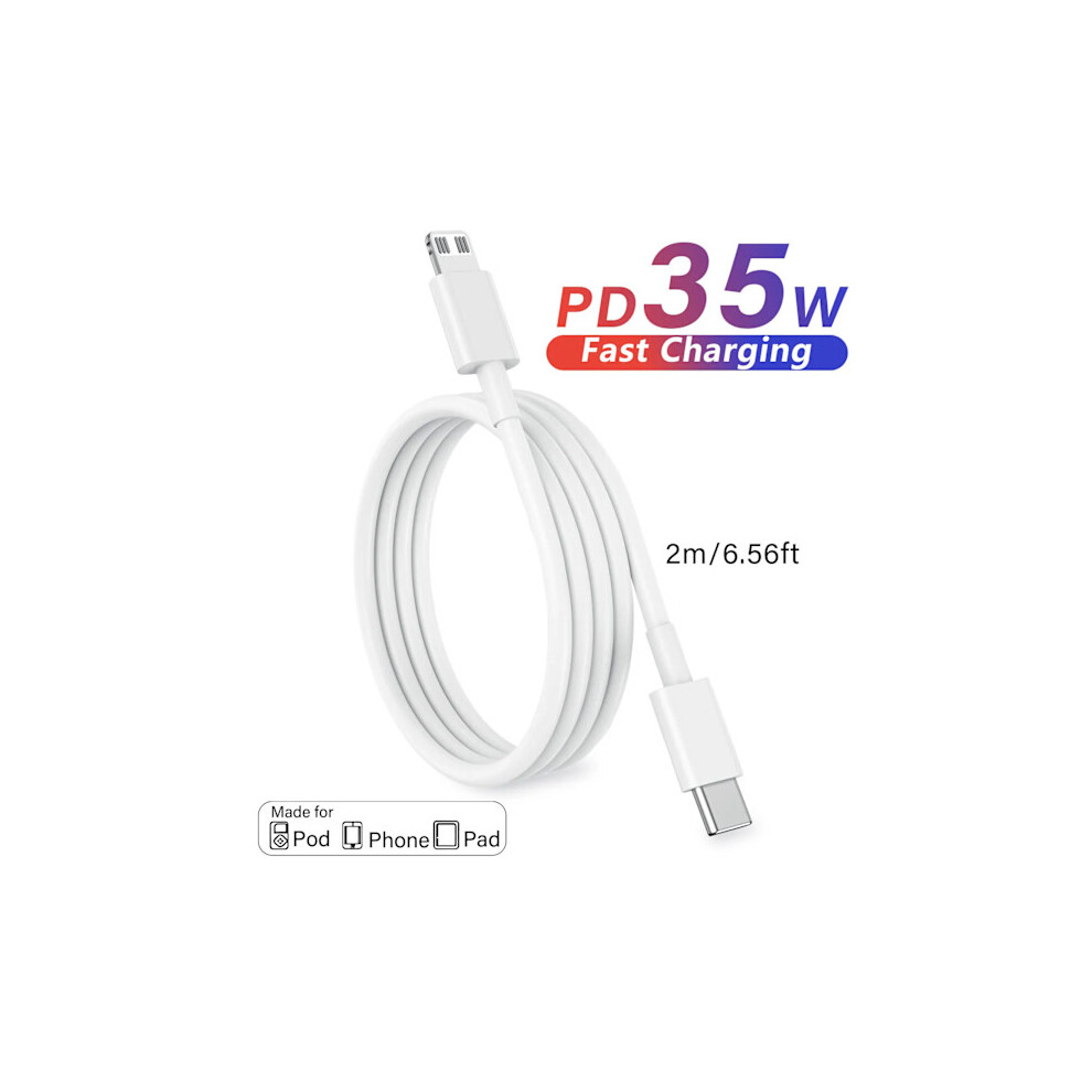 1M 2M 3M 35W Usb-C Pd Fast Charging Cable Compatible With Apple Iphone 14 8 Plus Xs Max 11 12 13 7 Pro Xr, Ipad - 2M Usb C Cable X1 9181073085918