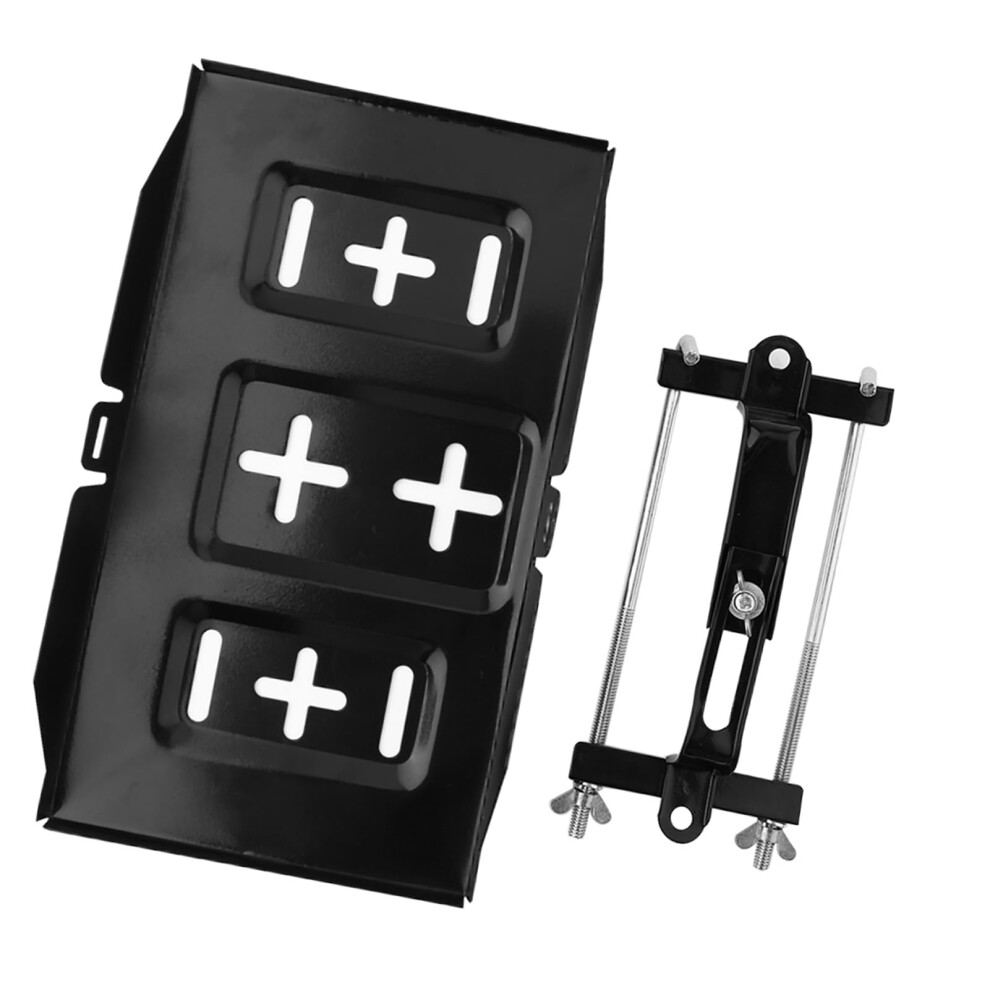 Battery Hold Down Clamp Adjustable Iron Universal Tray For Automotive And Marine 9053599916673