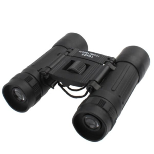 Binoculars Compact 10x25 with High Optics Black 2
