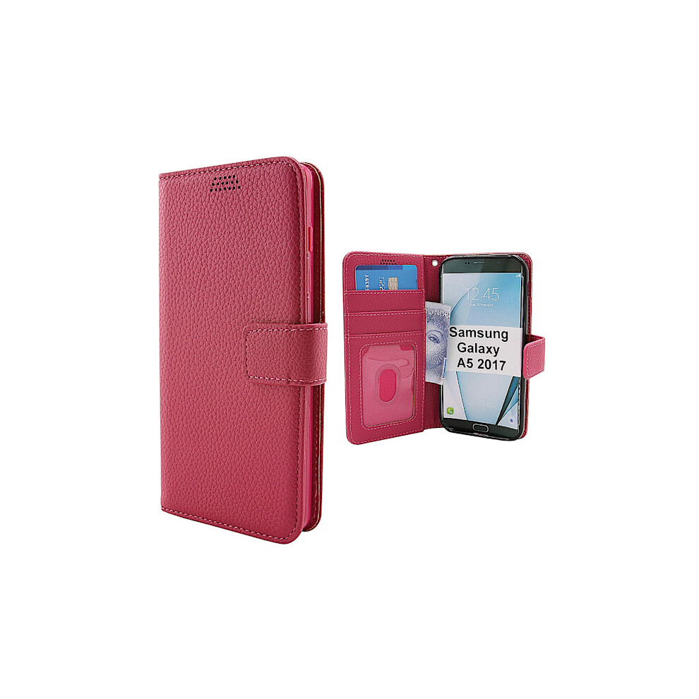 New Standcase Wallet Compatible With Samsung Galaxy A5 2017 (A520f) Hotpink 9181073086175