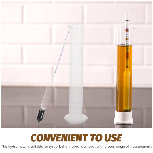 1 Set Maple Syrup Hydrometer Kit Maple Syrup Test Cup for Accurate Measurement 1