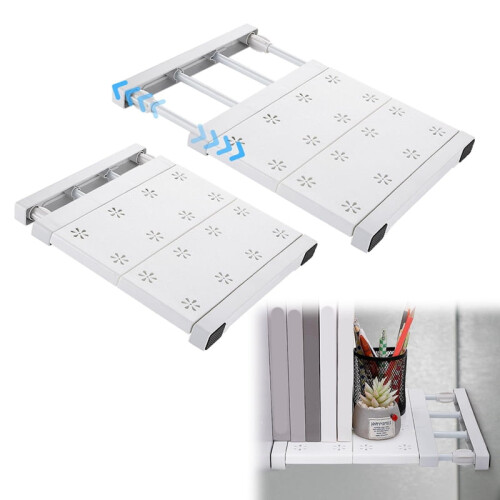 2 Pcs School Locker Shelf Organizer - Adjustable Locker Divider Mate Easy to Install for Extending Locker Use Space