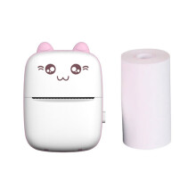 Pocket Printer Portable Thermal with Bluetooth Mini Pi Paper Pink