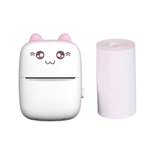 Pocket Printer Portable Thermal with Bluetooth Mini Pi Paper Pink
