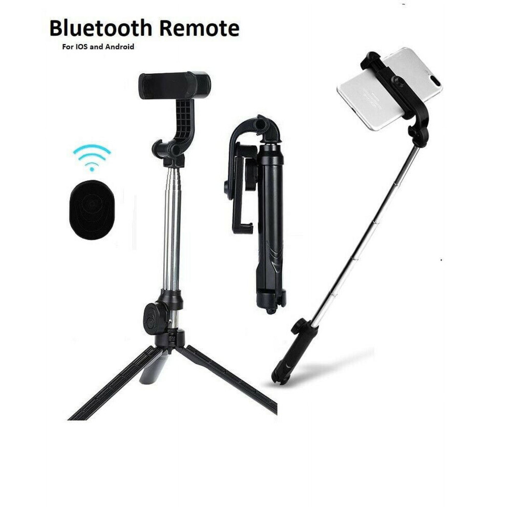 Lightweight Extendable Selfie Stick Tripod With Bluetooth Remote, Compatible With Ios & Android Phones 9395123022697