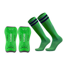 Aqyh Youth Soccer Shin Guards with Socks - Impact Resistant Hard Shell - Adjustable Lightweight Protective Gear for Kids and Teens