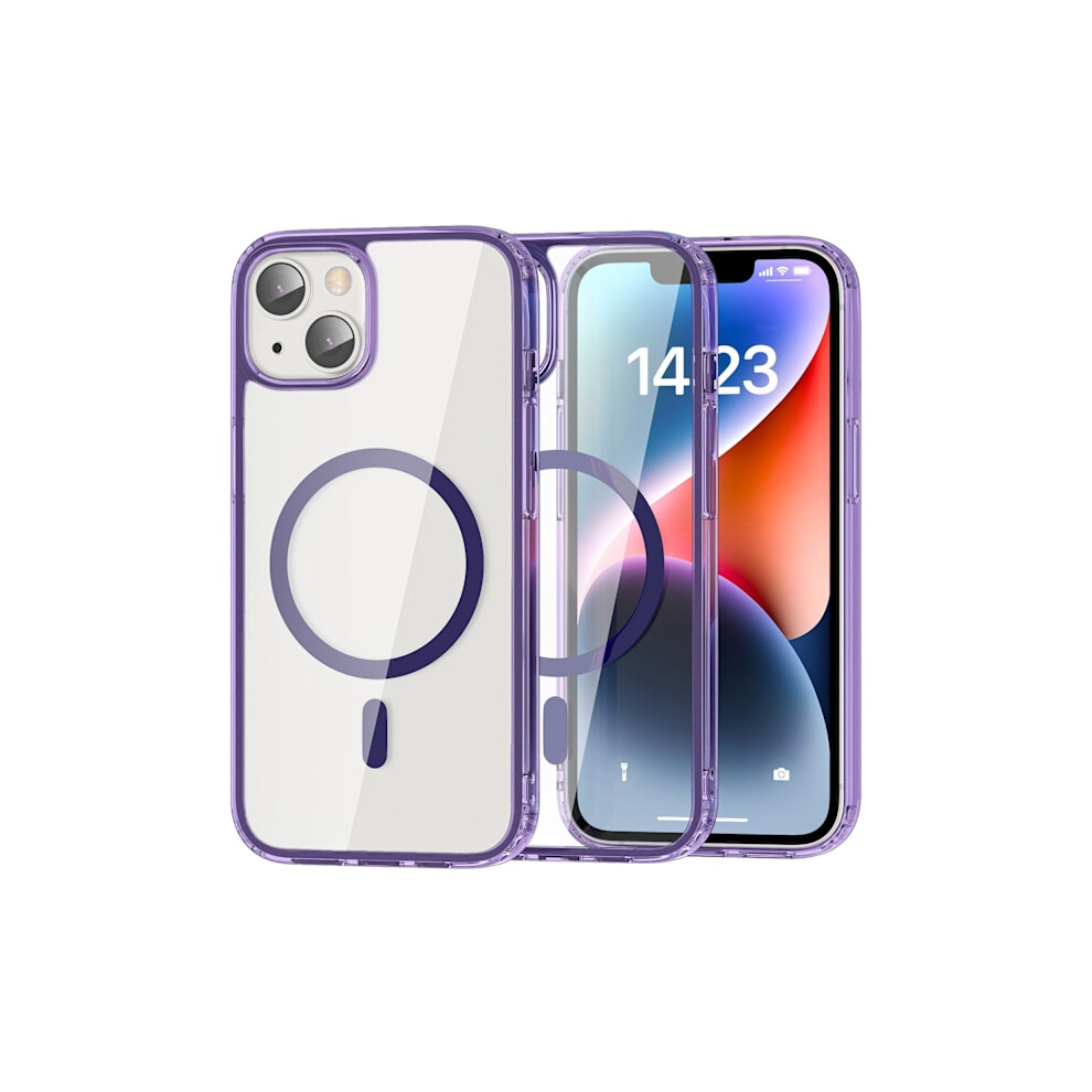 Colorpop Compatible With Iphone 14 Case Ch Magsafe Transparent/ Purple 9395123023878