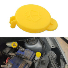 Car Wiper Blade Washer Fluid Reservoir Cap Water Tank Bottle Cap for Ford Fiesta 2001-2008 Fusion 2001-2012 Yellow Part