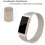 Milanese Loop Bracelet compatible with Fitbit Charge 3/4 Champagne Gold 4