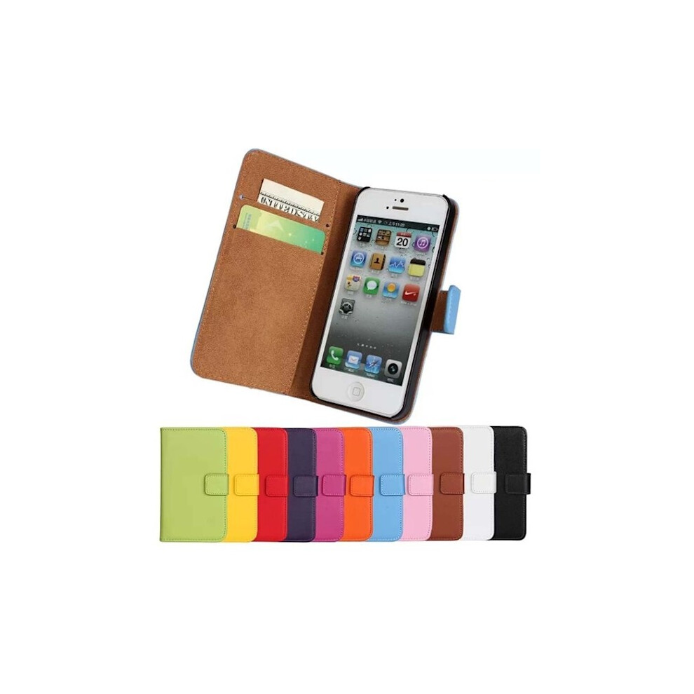 Compatible With Iphone 5/5S/Se 2016 - Genuine Leather Case - Light Light Light Pink 9395123023717