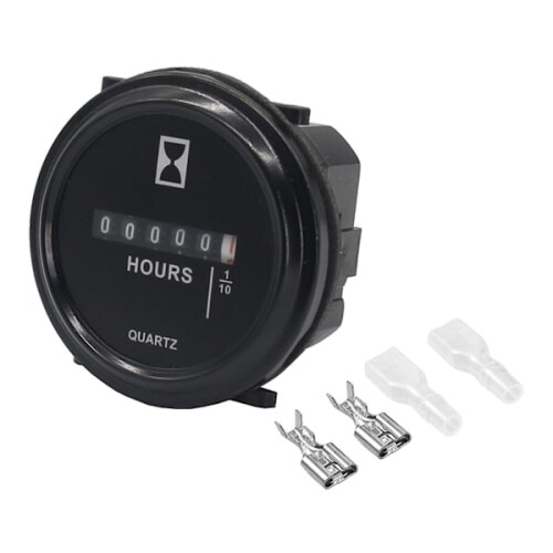 Durable Marine Boat Engine Hour Meter 2\" Round Gauge for DC 6-80v