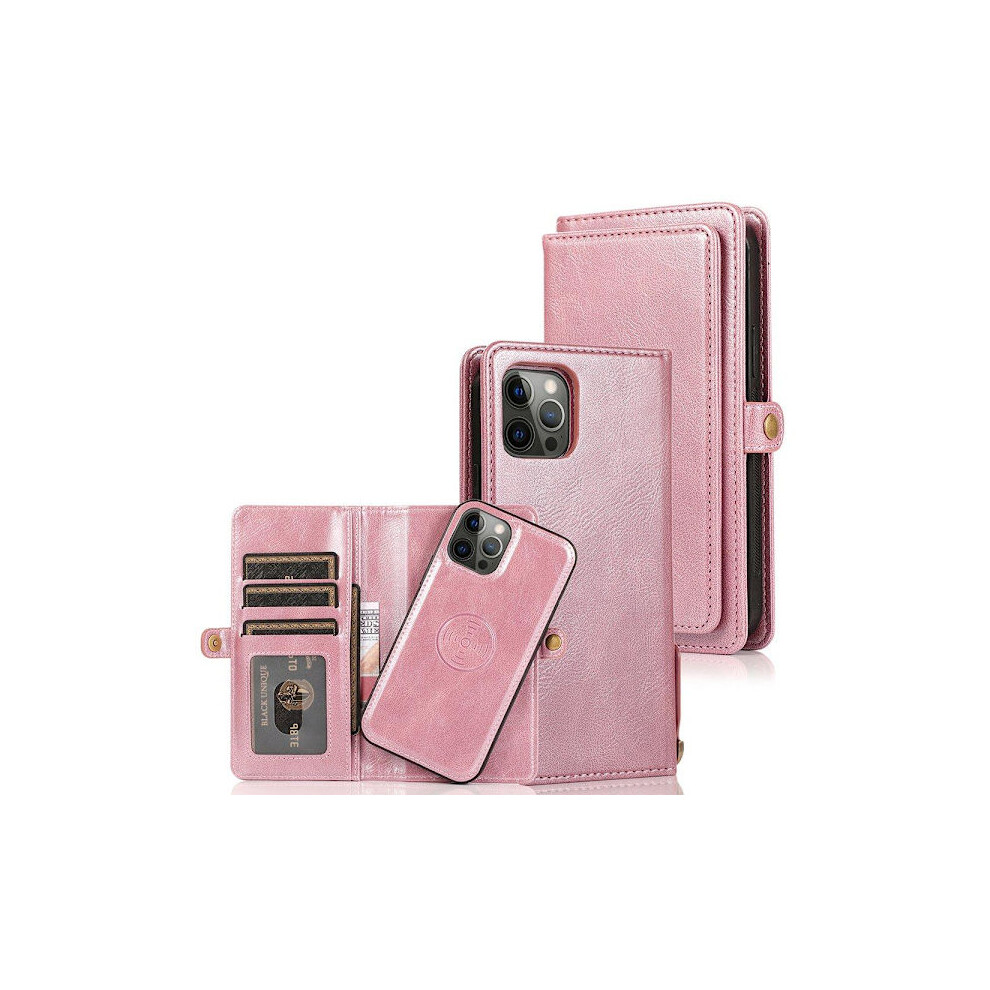 Compatible With Iphone 13 Pro - Wallet Case Rose Gold 9395123023557