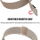 Milanese Loop Bracelet compatible with Fitbit Charge 3/4 Champagne Gold 2