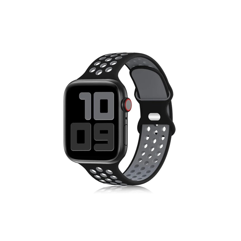 Compatible With Apple Watch 49Mm 44Mm 45Mm 42Mm 41Mm 38Mm 40Mm Armband For Iwatch 8 Se 7 6 5 Ultra Black Grey Black,Grey 9395123023892