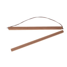 51CM Teak Wooden DIY Magnetic Hanging Shaft Poster Hanger Frame Magnet Artwork Hanger Painting Painting Scroll Hanging Rod (Light Brown)