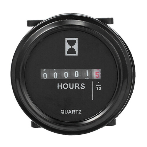 Durable Marine Boat Engine Hour Meter 2\" Round Gauge for DC 6-80v 1