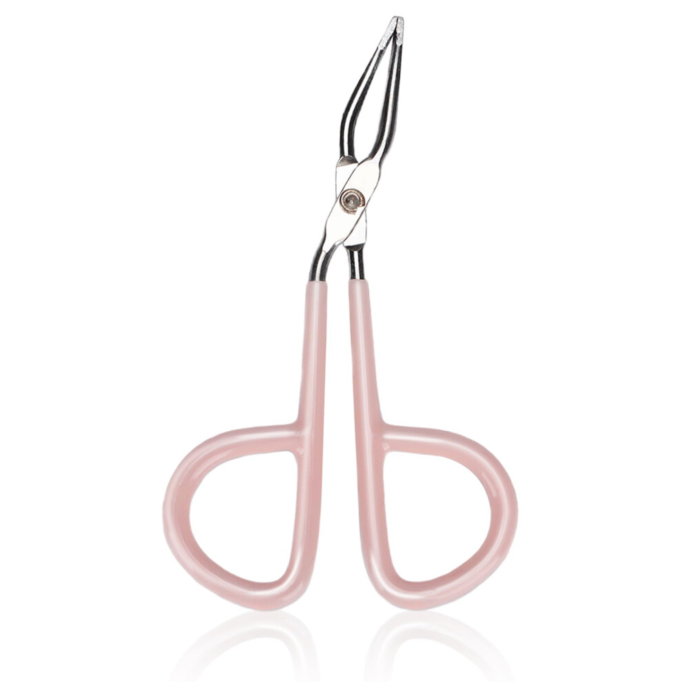 Professional Stainless Steel Scissor Handle Eyebrow Tweezers for Precise Hair Removal Grooming
