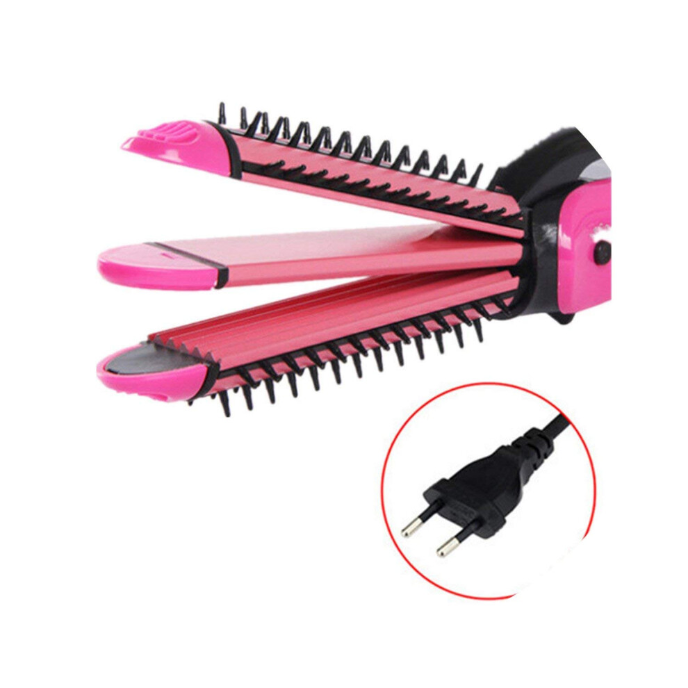 3 in 1 Hair Straightener and Curler with Tourmaline Ceramic, Wet and Dry Styling Tool for Travel