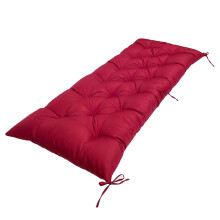 Waterproof Outdoor Bench Cushion 40x20 Burgundy Patio Swing Seat Pad with Ties for Garden and Patio