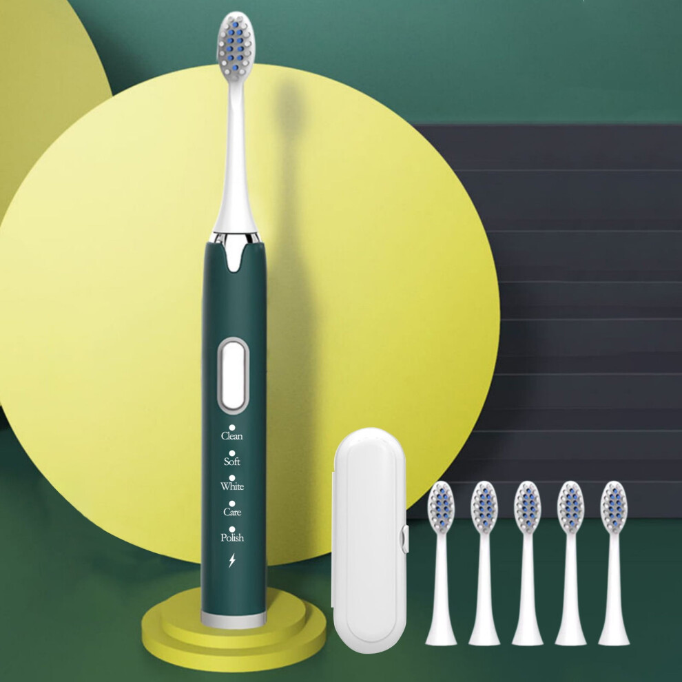 LOOPSUN Valentine's Day Clearance 2024! Electric Toothbrush, Low Noise, Portable, Smart Timer, IPX7 Waterproof, Vibration - Compatible with