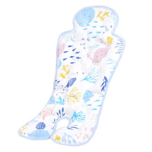 Baby Car Seat Cooling Pad for Summer, Universal Stroller Cooling Gel Cushion with Breathable Fabric 26.8x13in Underwater World