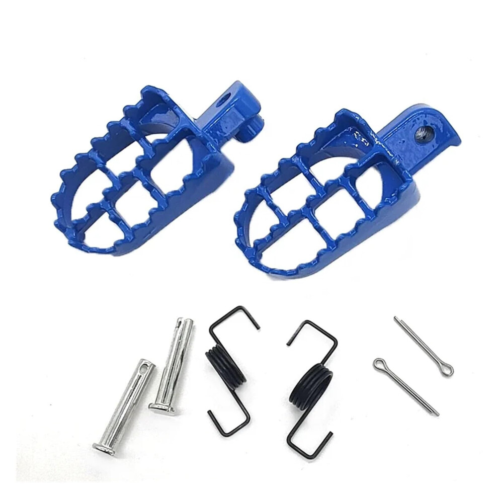 Aluminum Foot Pegs For Pw50 Off Road Motorcycle With Accessories Enhanced Comfort Stability Blue 9113335464124