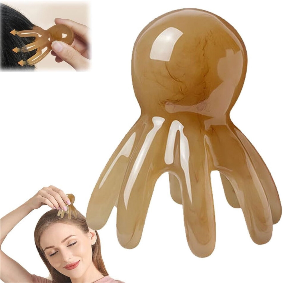 YiFudd Portable Eight-Prong Head Massage Comb Head Scalp Comb Scalp Stress Comb Scraping Scalp Comb