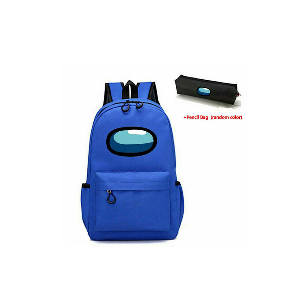 Among Us Game Backpack Boys Girls School Bag BLUE blue