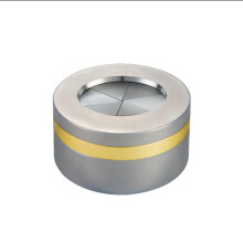 304 Stainless Steel Windproof Ashtray with Rotating Cover and Smooth 360 Rotation Matte Finish