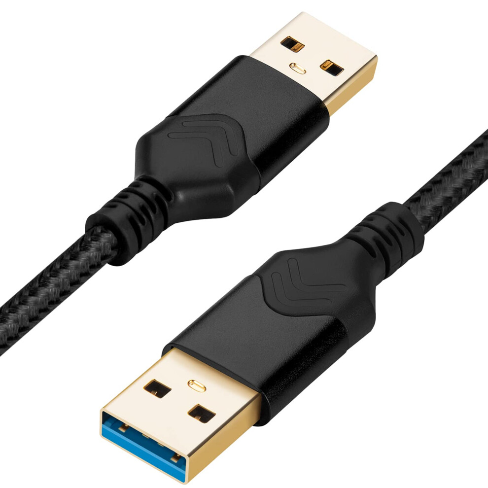 Usb 3.0 Male To Male Cable, Usb A To Usb A High Speed Data Cord Compatible With Hard Disk Drive/Laptop Cooler/Set-Top 9048212258971